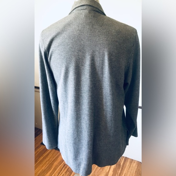 Vintage Clio One Button Striped Dress Suit Jacket Size SML. Made in USA - Picture 5 of 7